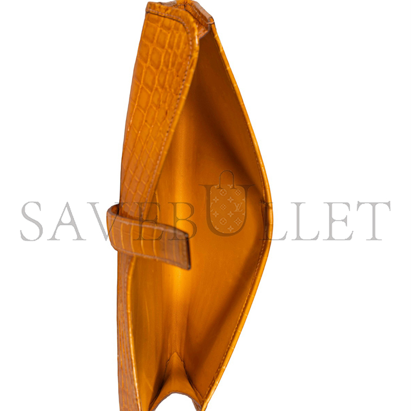 H**me5 master jige elan clutch 29 crocodile orange (29*15*3cm)